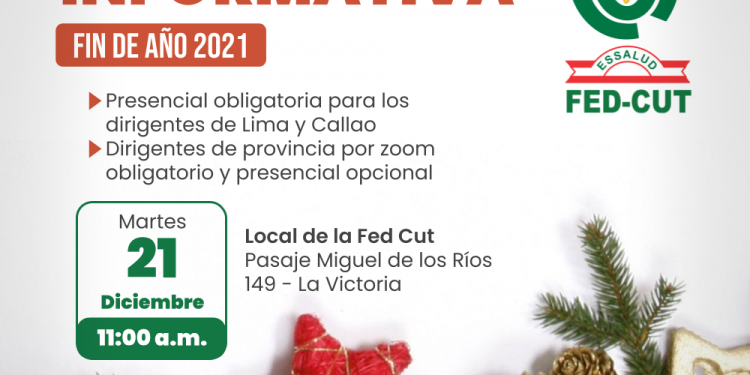 ASAMBLEA INFORMATIVA – FIN DE AÑO 2021