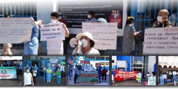 Trabajadores del Sector Salud realizaron protestas a nivel nacional