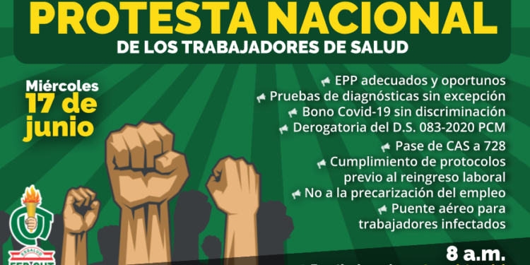 Trabajadores del sector salud realizarán protesta unitaria a nivel nacional