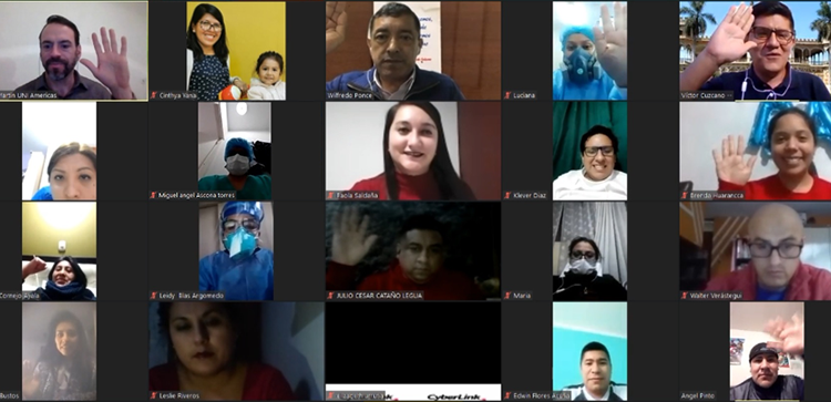 Exitosa primera sesión del Encuentro Nacional Virtual de Jóvenes FED-CUT 2020