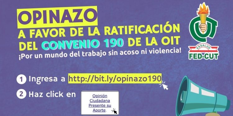 OPINAZO: A FAVOR DE LA RATIFICACIÓN DEL CONVENIO 190 DE LA OIT