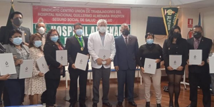 FED-CUT JURAMENTÓ A NUEVA JUNTA DIRECTIVA DE LA BASE HOSPITAL GUILLERMO ALMENARA DE LIMA