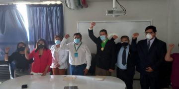 FED-CUT JURAMENTÓ A NUEVA JUNTA DIRECTIVA DE LA BASE HOSPITAL VOTO BERNALES DE LIMA