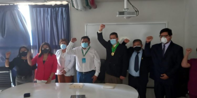 FED-CUT JURAMENTÓ A NUEVA JUNTA DIRECTIVA DE LA BASE HOSPITAL VOTO BERNALES DE LIMA