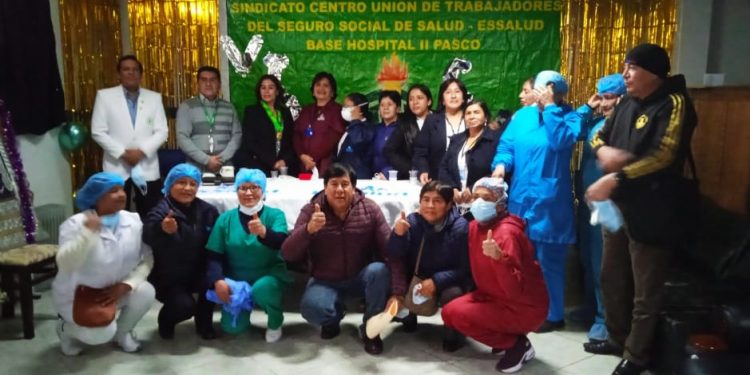 FED-CUT JURAMENTÓ A LA NUEVA JUNTA DIRECTIVA DE LA BASE HOSPITAL II DE PASCO