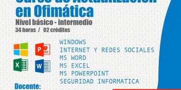 CURSO DE ACTUALIZACIÓN DE OFIMÁTICA
