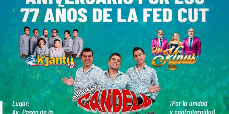 FIESTA DE ANIVERSARIO POR LOS 77 AÑOS DE LA FED-CUT