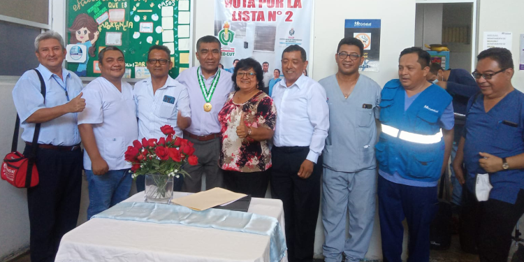 FED-CUT juramentó a la nueva Junta Directiva de la Base CUT Hospital II Jorge Reategui Delgado de Piura